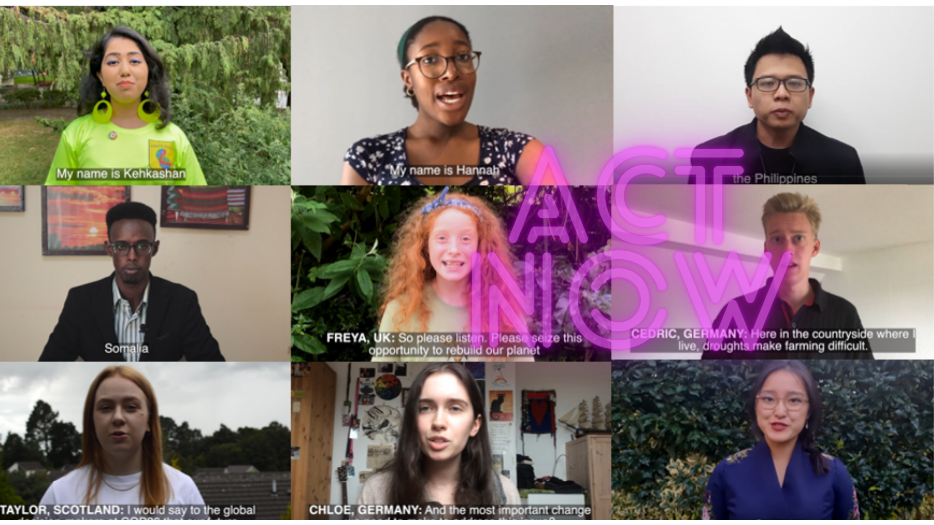 Climate Voice from Youth around the World: #ActNow