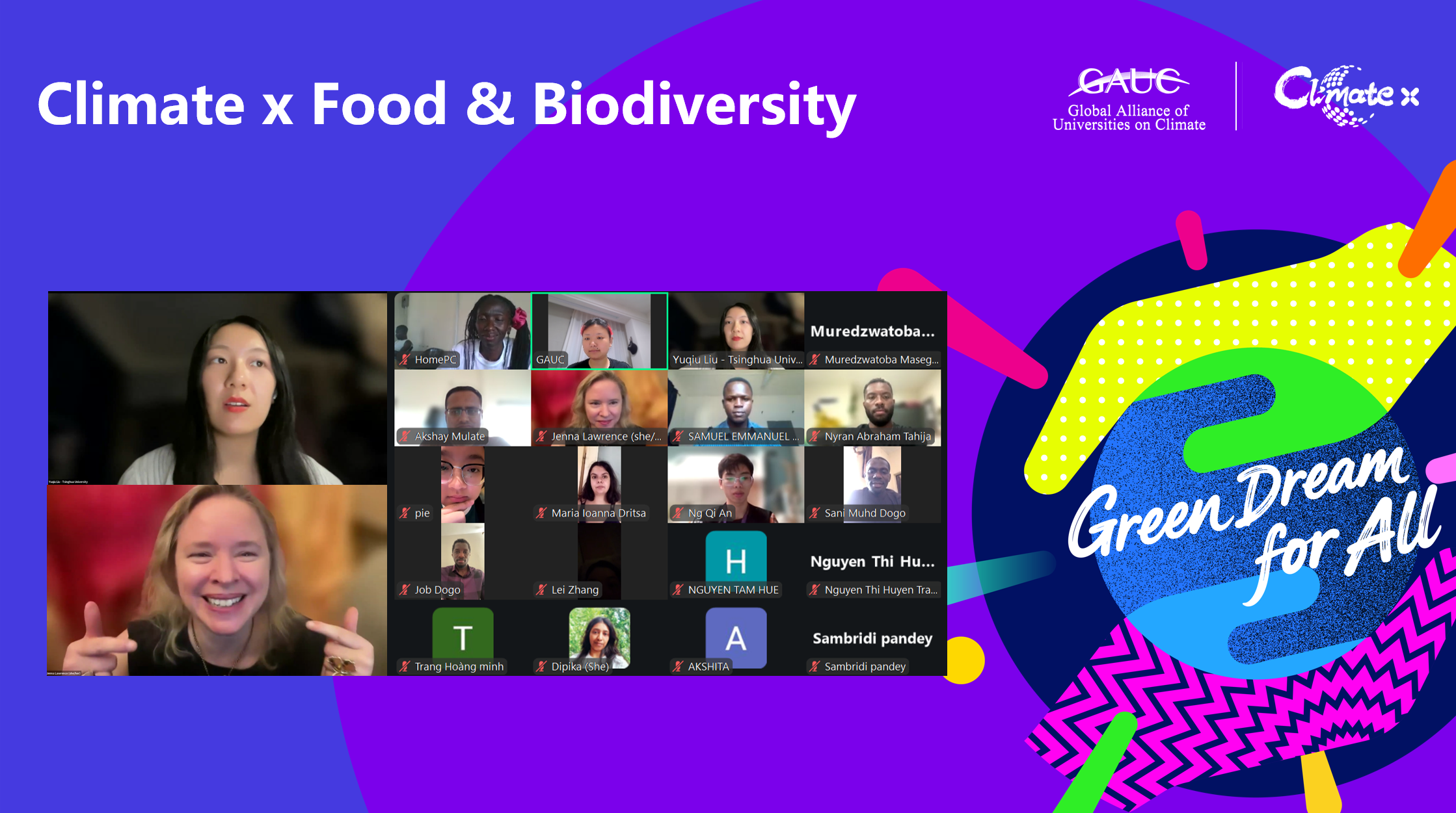 Prof. Jenna Lawrence Led Session on Food and Biodiversity in 2026 Climate x Leadership Training Program